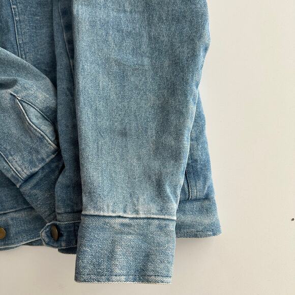 Big Yank Sportabouts VTG 80s Buffalo Plaid‎ Flannel Lined Trucker Jean Jacket XL - Picture 6 of 12